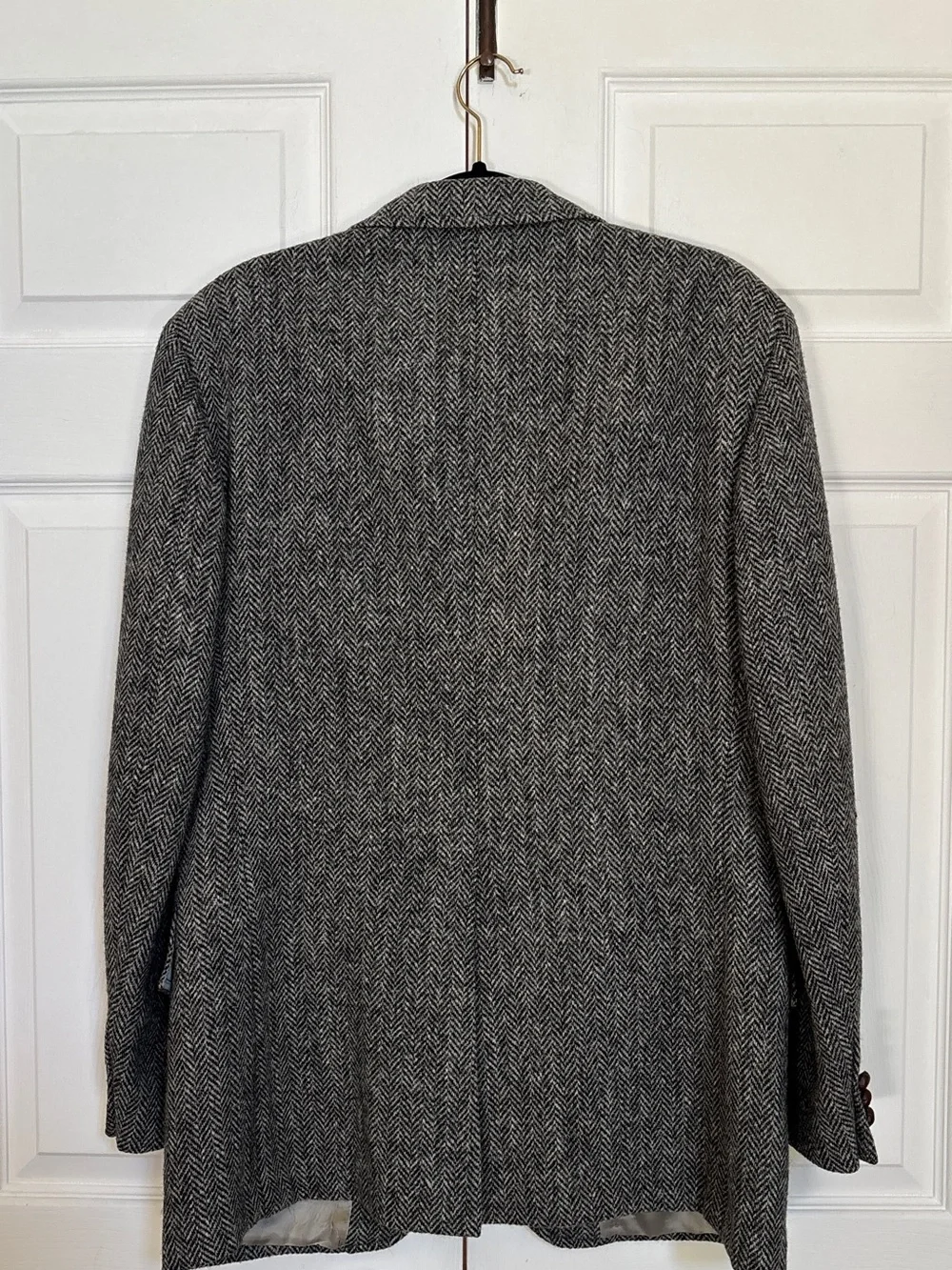Men’s Stanley Blacker Harris Tweed Wool Herringbone Blazer Vintage